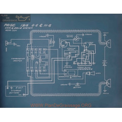 Paige G6 H6 Schema Electrique 1916