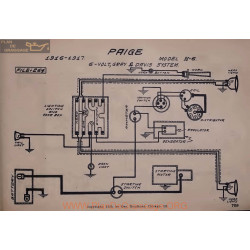 Paige H6 6volt Schema Electrique 1916 1917 Gray & Davis V2