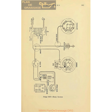 Paige Schema Electrique 1917 Remy