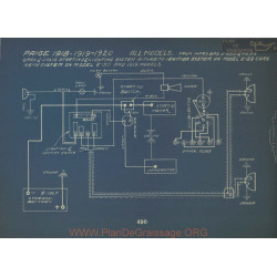 Paige Schema Electrique 1918 1919 1920 Gray & Davis