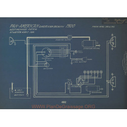 Pan American Beauty Schema Electrique 1920 Westinghouse