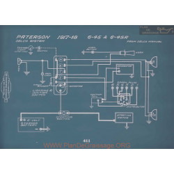 Paterson 6 45 45r Schema Electrique 1917 1918 V2