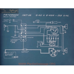 Paterson 6 45 45r Schema Electrique 1917 1918