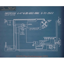 Paterson 6 47 6 50 Schema Electrique 1920 1921