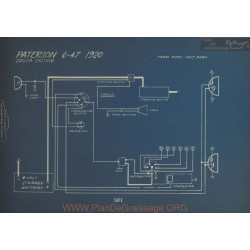 Paterson 6 47 Schema Electrique 1920 Delco