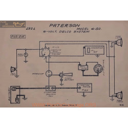 Paterson 6 50 6volt Schema Electrique 1921 Delco