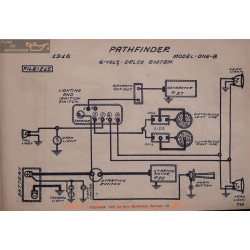 Pathfinder One B 6volt Schema Electrique 1916 Delco