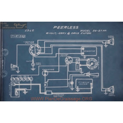 Peerless 56 57 Ff 6volt Schema Electrique 1916 Gray & Davis