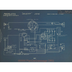 Peerless 56 57 Ff Schema Electrique 1916 Gray & Davis