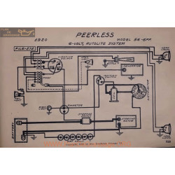 Peerless 56 6ff 6volt Schema Electrique 1920 Autolite V2