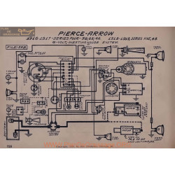 Pierce Arrow 38 48 66 Five 6volt Schema Electrique 1916 1917 1918 1919 Westinghouse