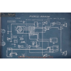 Pierce Arrow 38 C2 B2 48 6volt Schema Electrique 1914 Westinghouse