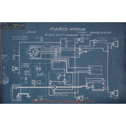 Pierce Arrow 38 C3 48 B3 6volt Schema Electrique 1915 Westinghouse