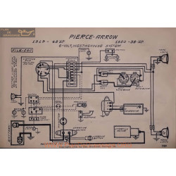 Pierce Arrow 48 38 Hp 6volt Schema Electrique 1919 1920 Westinghouse V2