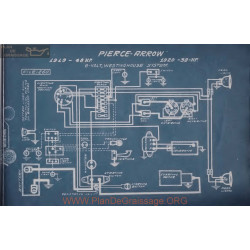 Pierce Arrow 48 38 Hp 6volt Schema Electrique 1919 1920 Westinghouse