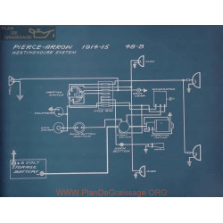 Pierce Arrow 48 B Schema Electrique 1914 1915