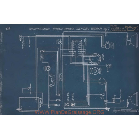 Pierce Arrow Lighting 4 Schema Electrique 1917