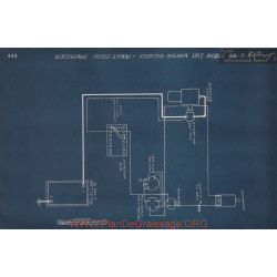 Pierce Arrow Starting 66 A4 Schema Electrique 1917