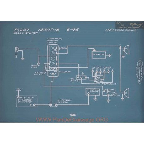 Pilot 6 45 Schema Electrique 1916 1917 1918 V2