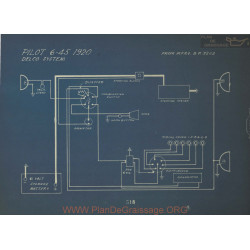 Pilot 6 45 Schema Electrique 1920 Delco