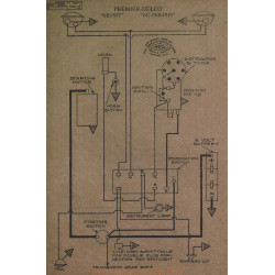 Premier 6b 6c Schema Electrique 1917 1918 1919 Delco V2