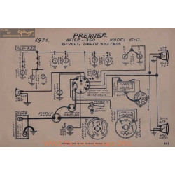 Premier 6d After 1350 6volt Schema Electrique 1921 Delco