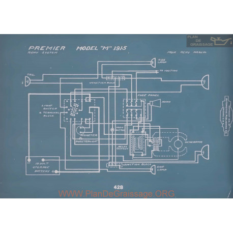 Premier M Schema Electrique 1915 V2