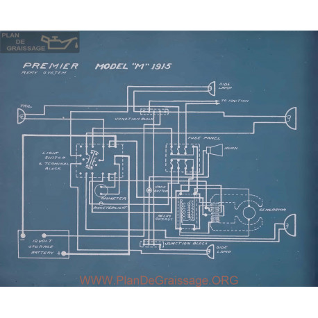 Premier M Schema Electrique 1915