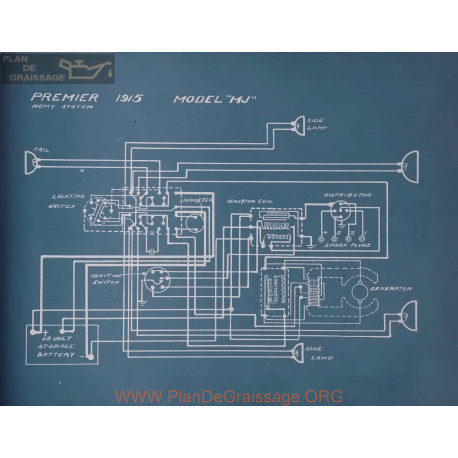 Premier Mj Schema Electrique 1915