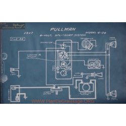 Pullman 4 24 6volt Schema Electrique 1917 Splitdorf