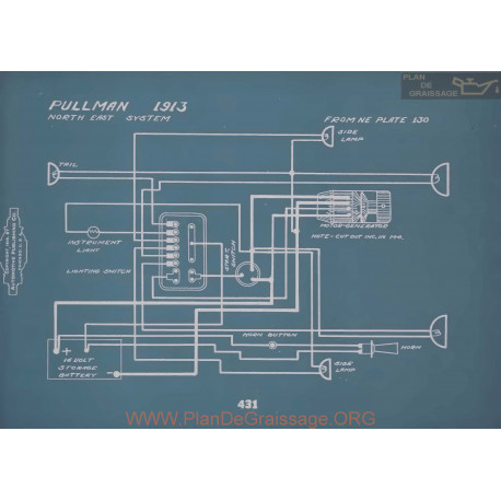 Pullman Schema Electrique 1913 V2