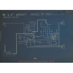 R&v Knight R Schema Electrique 1920 Wagner