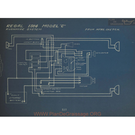 Regal C Schema Electrique 1914 Rushmore