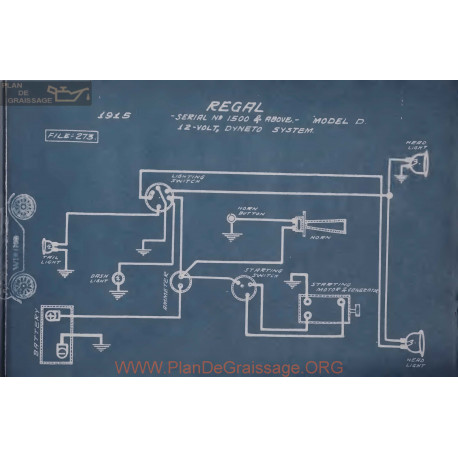 Regal D 12volt Schema Electrique 1915 Dyneto