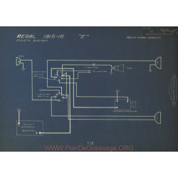 Regal E Schema Electrique 1915 1916 Dyneto