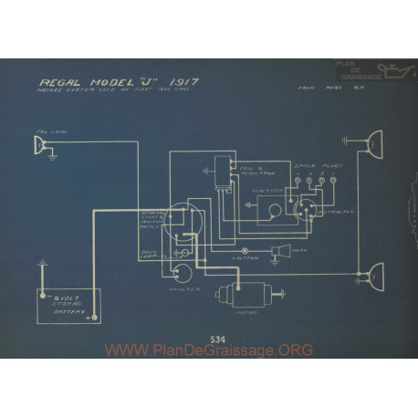 Regal J Schema Electrique 1917 Heinze