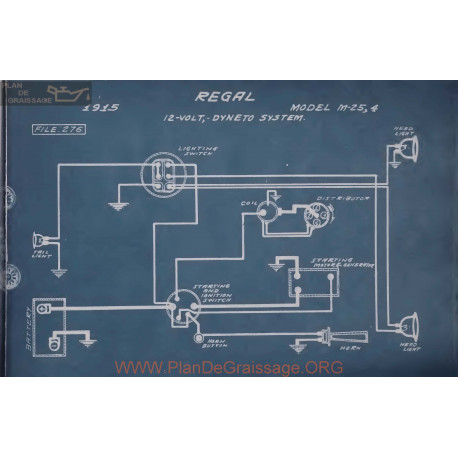 Regal M25 4 12volt Schema Electrique 1915 Dyneto