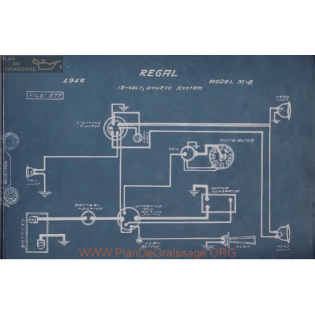 Regal M8 12volt Schema Electrique 1916 Dyneto