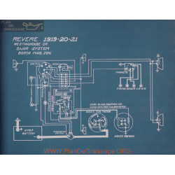 Revere Schema Electrique 1919 1920 1921