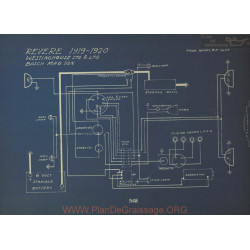 Revere Schema Electrique 1919 1920 Westinghouse Bosch