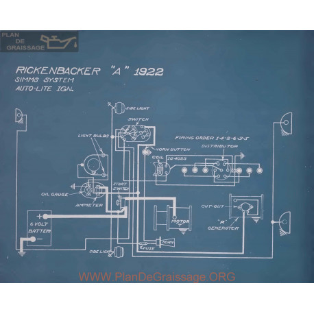 Rickenbacker A Schema Electrique 1922