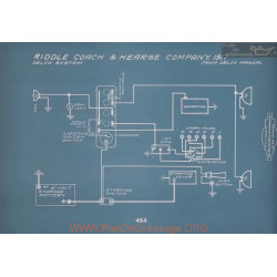 Riddle Coach Hearse Company Schema Electrique 1917