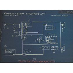 Riddle Coach Hearse Schema Electrique 1917 Delco