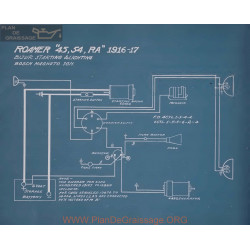 Roamer 45 54 Ra Schema Electrique 1916 1917