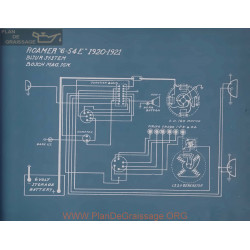 Roamer 6 54e Schema Electrique 1920 1921