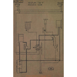 Roamer Car Schema Electriqe 1917 Bijur