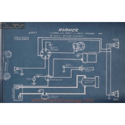 Roamer Ra 13127 To 14004 6volt Schema Electrique 1917 Bijur