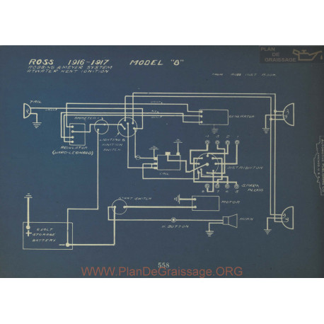 Ross 8 Schema Electrique 1916 1917 Robbins Meyers Atwater Kent