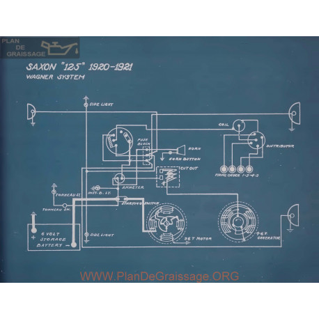 Saxon 125 Schema Electrique 1920 1921