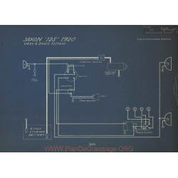 Saxon 125 Schema Electrique 1920 Gray & Davis